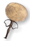 History - Bronze mirror Egypt 1500 - 1400 BC bronze mirror from Egypt