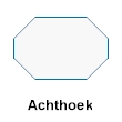 spiegel vormen - achthoekige spiegel