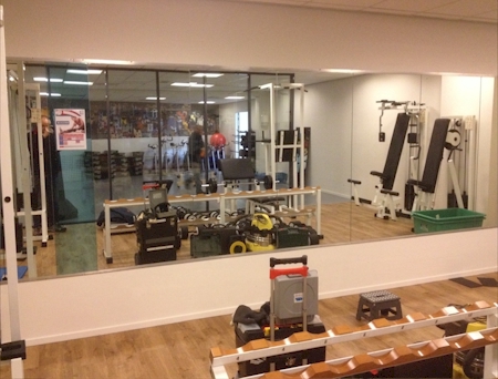 spiegelwand Den Haag AFM fitness