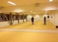 spiegelwand dansschool Hengelo