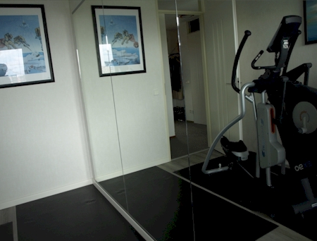 spiegelwand prive fitness Amsterdam