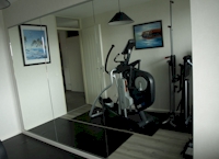 spiegelwand fitness ruimte Amsterdam particulier