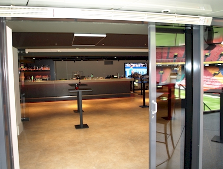 Zicht op de bar vanaf het VIP deck - Amsterdam Arena