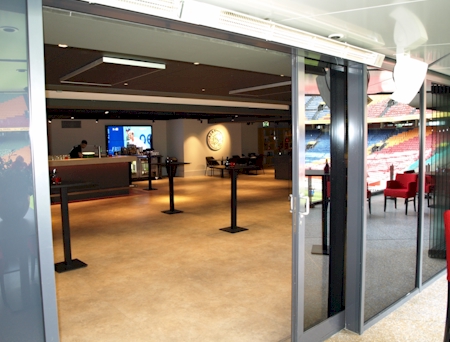 Zicht op de bar vanaf het VIP deck - Amsterdam Arena