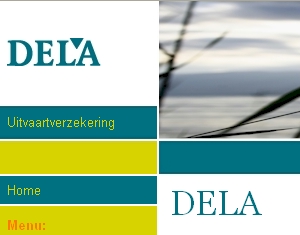 Bezoek de website met de Dela uitvaartverzekering Webdesign: Website begrafenis-uitvaartverzekering