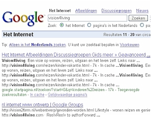 vreemde resultaten in Google