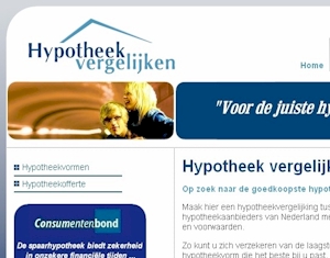 Webdesign: Hypotheek vergelijken