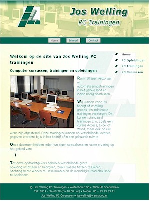 Webdesign: Pc opleidingen en computer trainingen