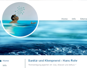 Het project Hommingberg werd uitgebreid met de website van Klo und Co Klempnerei Webdesign: Klo und Co Klempnerei - Een bijzonder webontwerp project