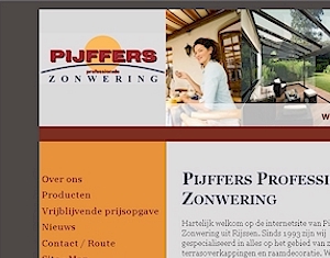Webdesign en SEO voor een bedrijf dat staat voor kwaliteit in zonwering Webdesign: Pijffers Zonwering - Een bijzonder en zonnig webdesign