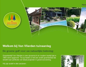 website van Van Vlierden daktuinen Webdesign: Van Vlierden daktuinen - aanleg en onderhoud van tuinen